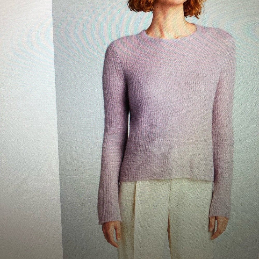Vince Double-Layer Alpaca Sweater